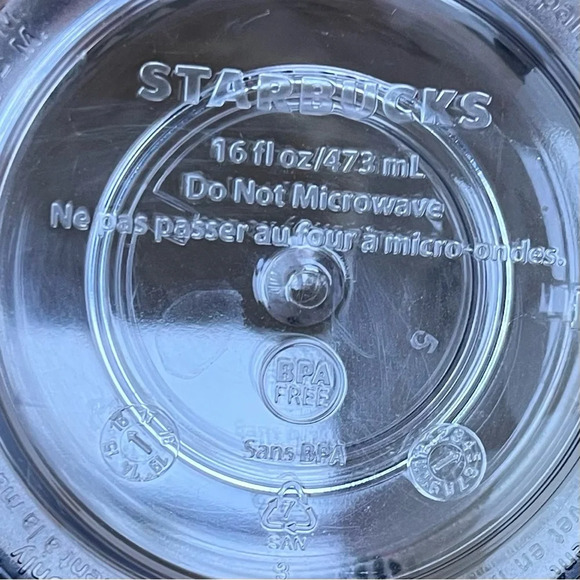 2013 Starbucks Christmas 16oz Tumbler - Black, White, Gold Trees - VGUC - Picture 9 of 9